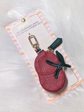 Piper K Red Cherry Multipurpose Bag Charm & Keychain Coin Purse 🍒